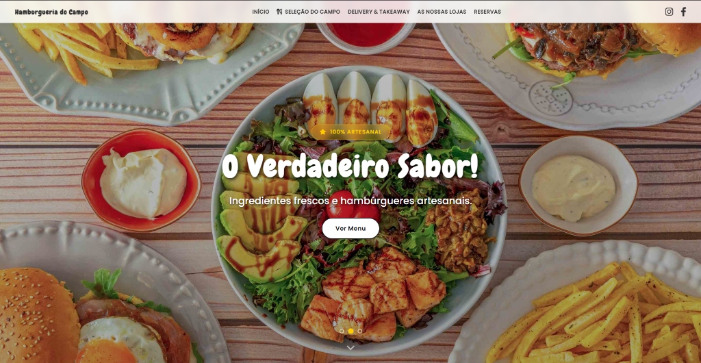 Website Hamburgueria Campo