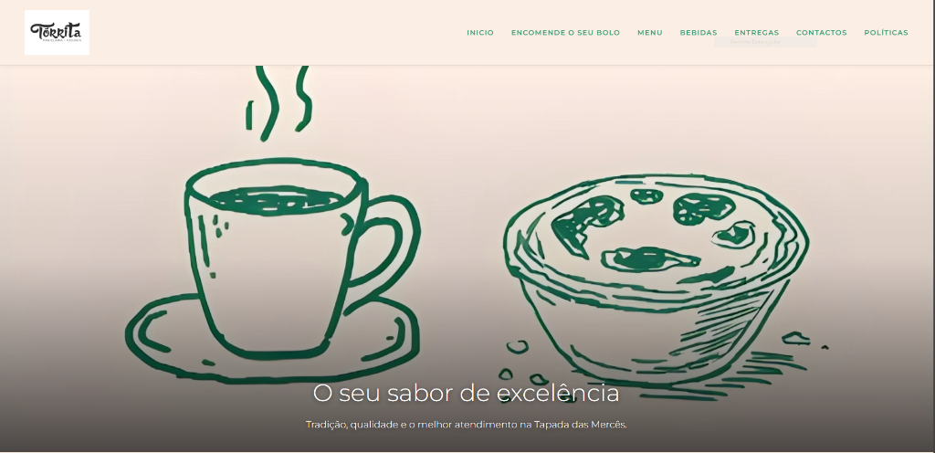 Website Pastelaria Tórrita